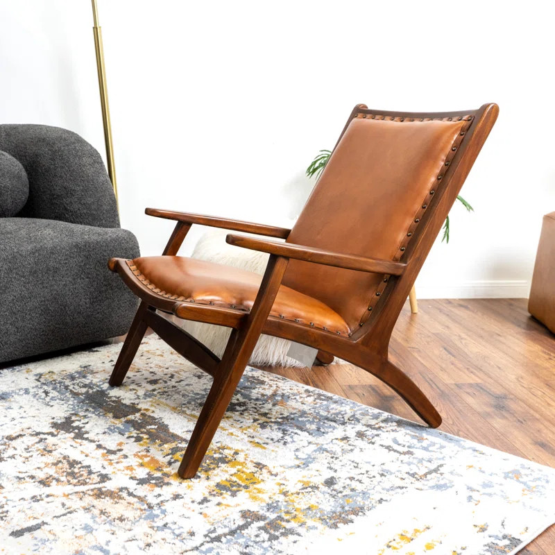 Kenderick Leather Accent Chair | Wayfair North America