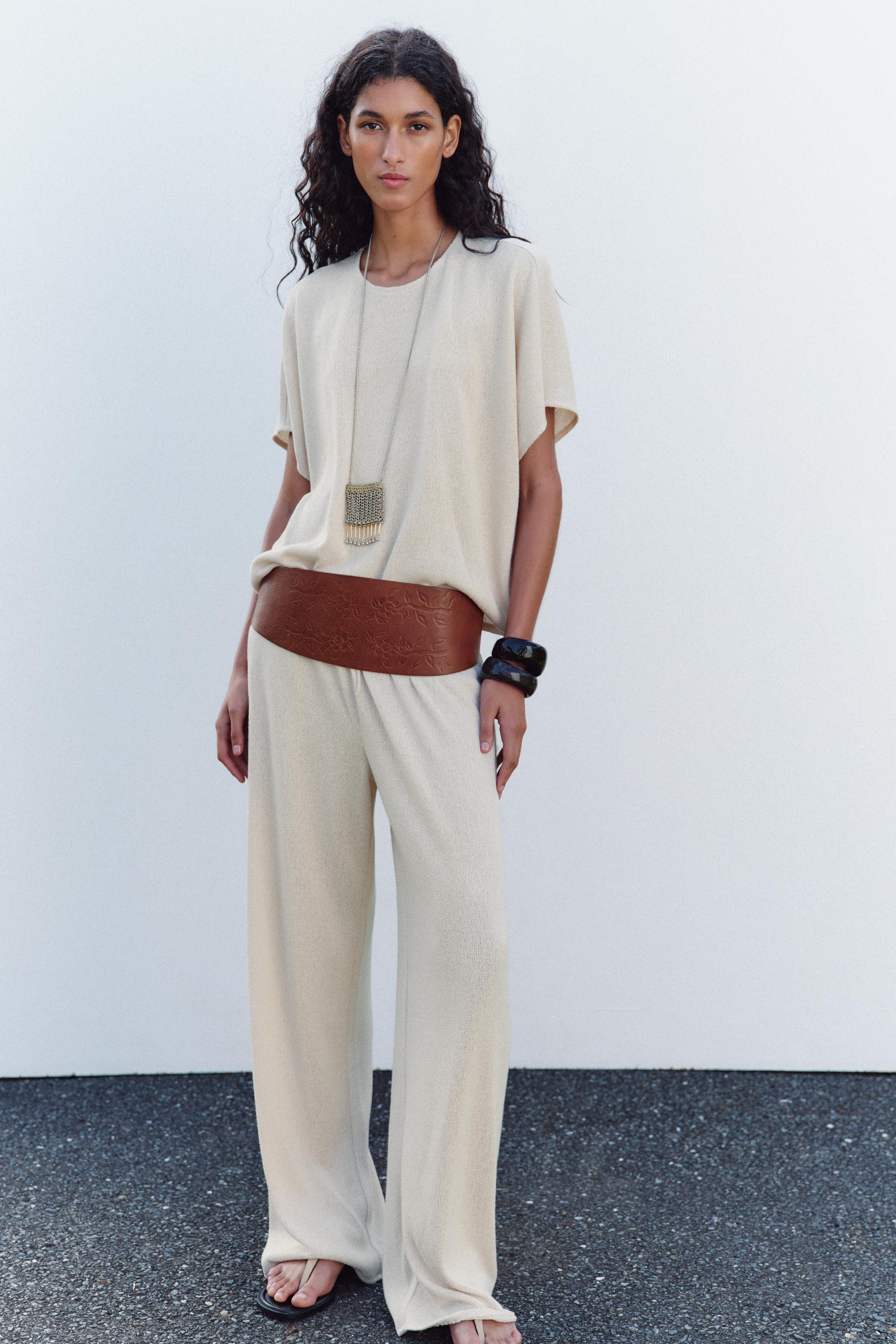 RUSTIC STRAIGHT-LEG TROUSERS | Zara US