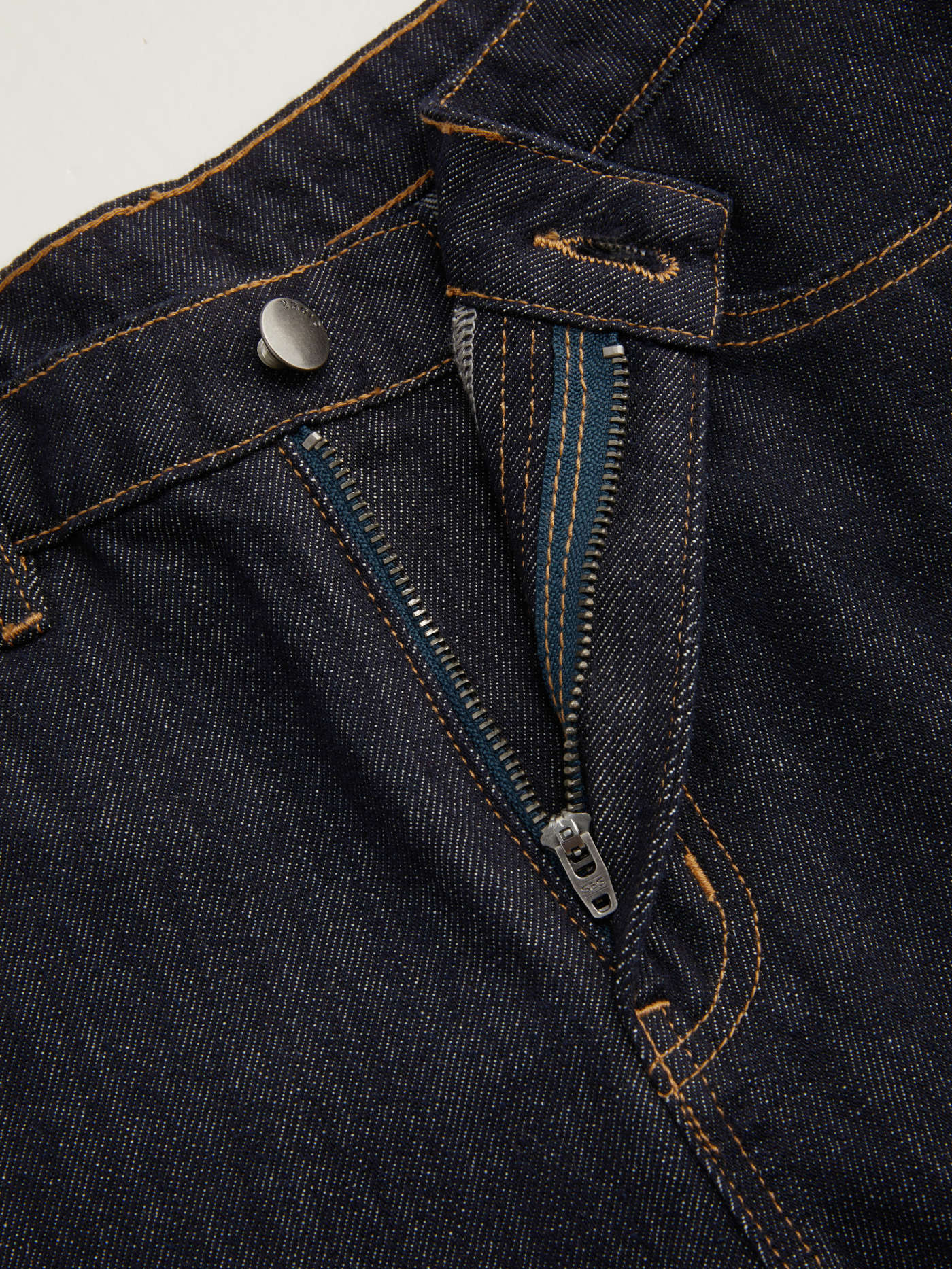 Denim Mid-Rise  Straight Leg w/ Foldover Cuff  For Daily Casual | Cider