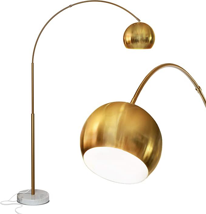 Brightech Olivia - Over The Couch Arc Floor Lamp with Globe Shade, Matches Your Living Room Decor... | Amazon (US)