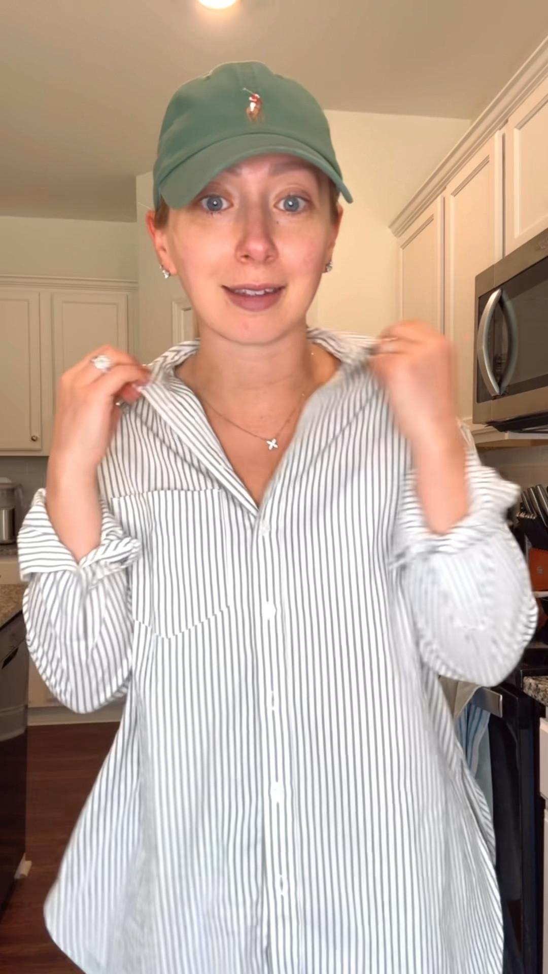 Our favorite Athleta wrinkle resistant button up is back in a near identical green stripe and ON SALE for 40% OFF + an extra 10% OFF at checkout!!! Runs big, I wear size XS (trust me size down one) —I also own (2) in white because I wore it so much last year!

Athleta, best seller, closet staples 

#LTKdayinmylife #LTKmomlife #LTKootd