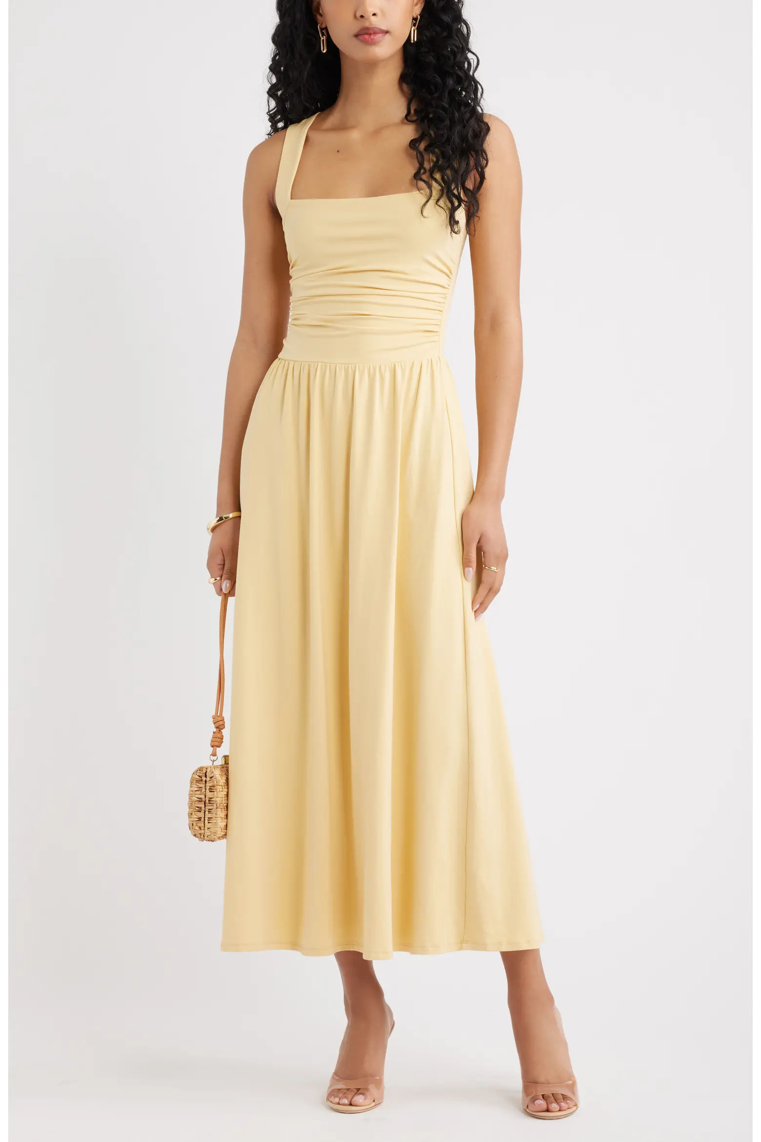 Square Neck Maxi Dress (Women) | Nordstrom | Nordstrom