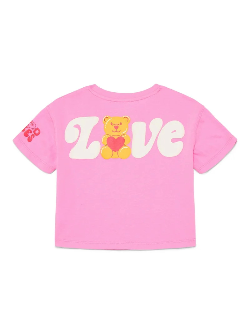 Valentine's Day Toddler Girls Graphic Crewneck Top and Skirt Set from Way to Celebrate, Sizes 12M... | Walmart (US)