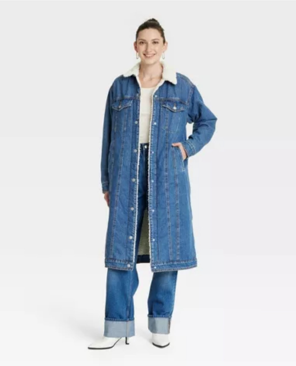 Denim Sherpa Jacket 

#LTKfindsunder50 #LTKstyletip #LTKsalealert