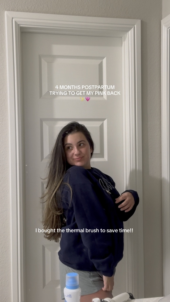 4 months postpartum let’s make it easier with a new hair tool! #postpartum #newmama #hairtools #thermalbrush #4monthspostpartum #style #hair 

#LTKStyleTip #LTKWatchNow #LTKBeauty