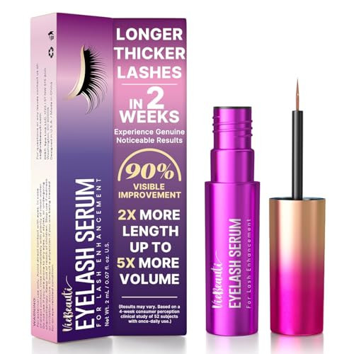 VieBeauti Lash Serum for Eyelash Growth: Eyelash Growth Serum with Advanced Formula to Boost Longer Fuller and Thicker Looking Lashes - Vegan & Cruelty-Free for Sensitive Eyes 2mL | Amazon (US)