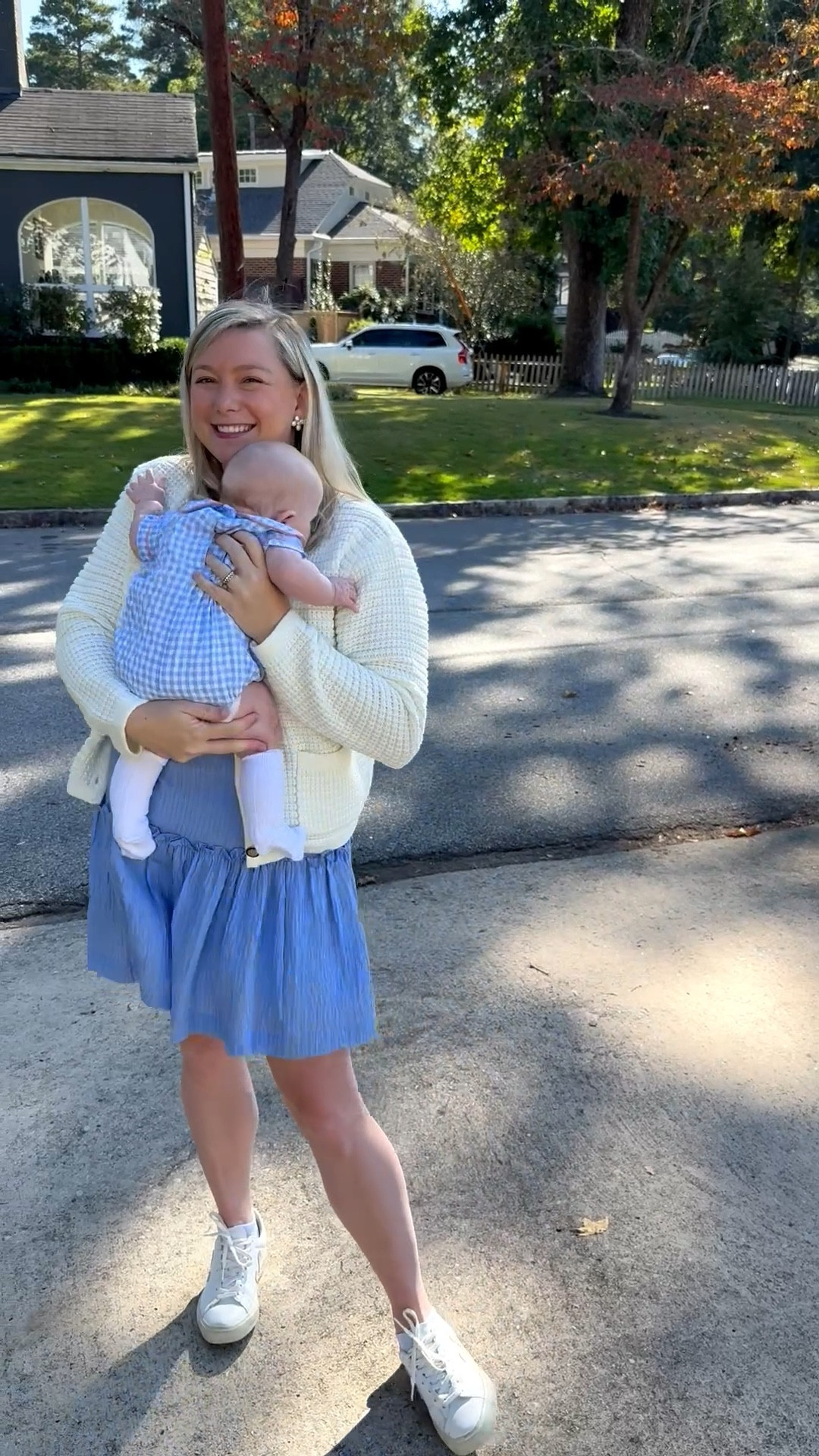 Fall outfit! Wore this dress when I was pregnant and is great postpartum 

Hill house dress, Amazon sweater, white sneakers 

#LTKSeasonal #LTKBump #LTKStyleTip