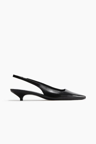 H & M - Pointed Slingbacks - Black | H&M (US + CA)