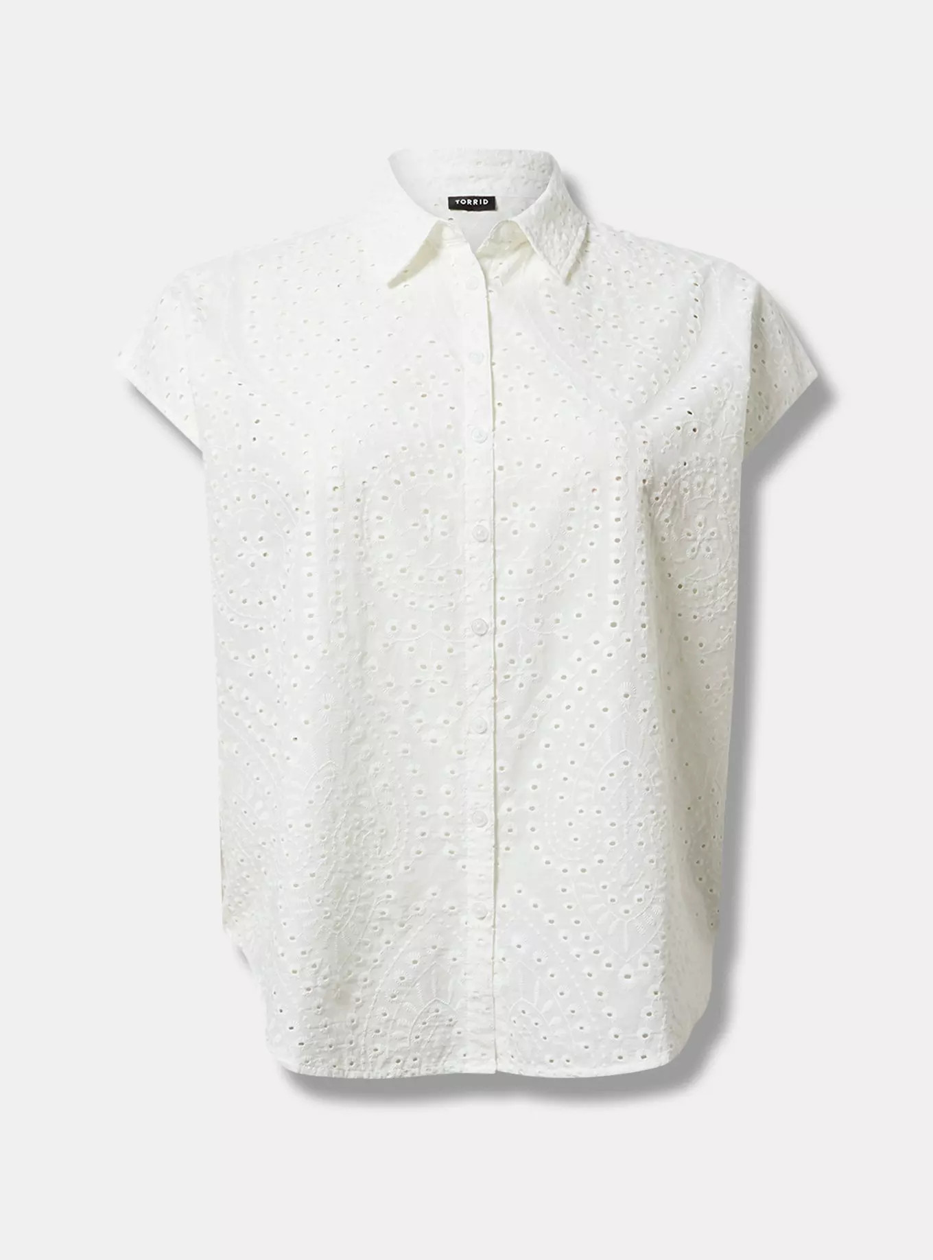 Eyelet Cotton Voile Dolman Shirt | Torrid (US & Canada)