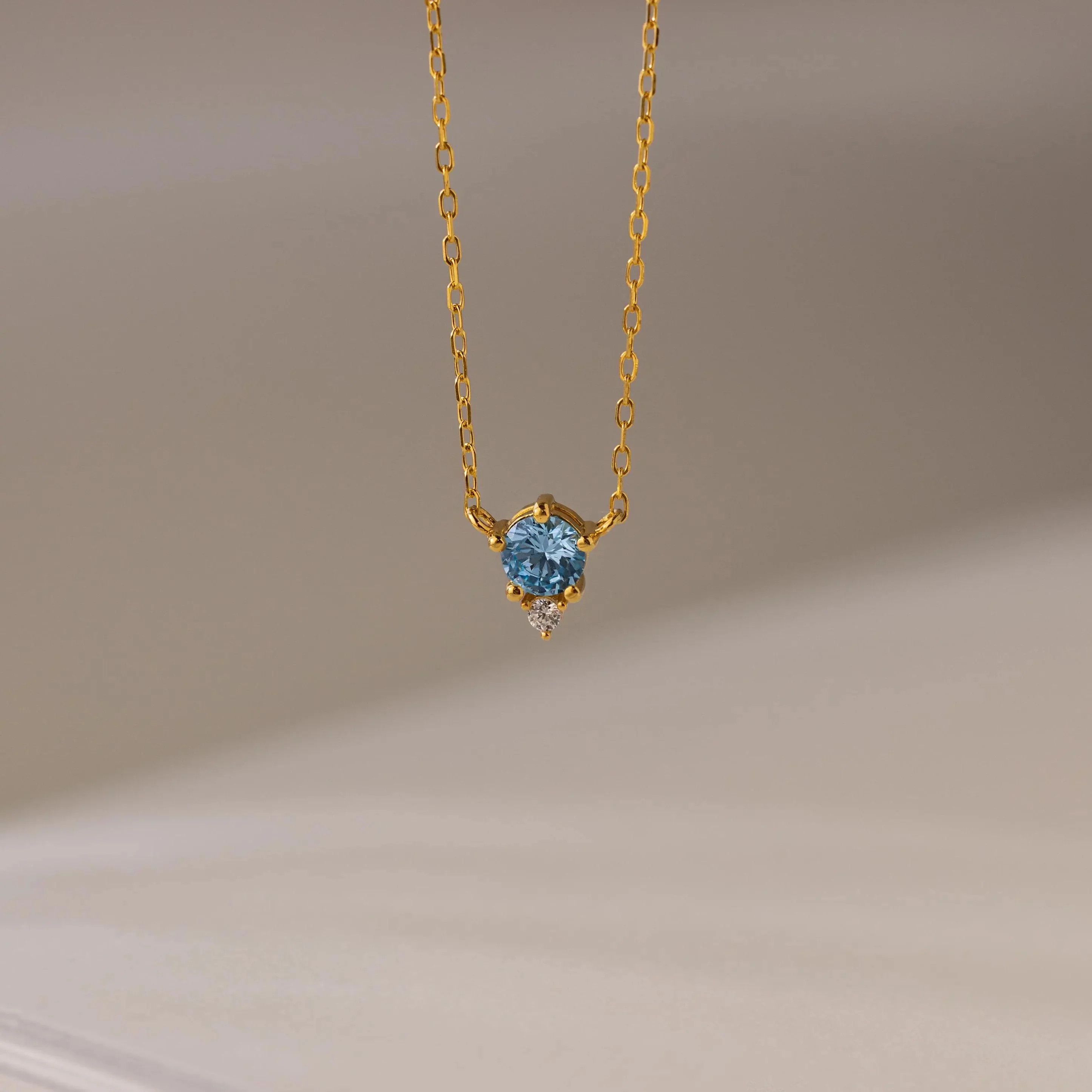 Dainty Birthstone Drop Necklace | Caitlyn Minimalist