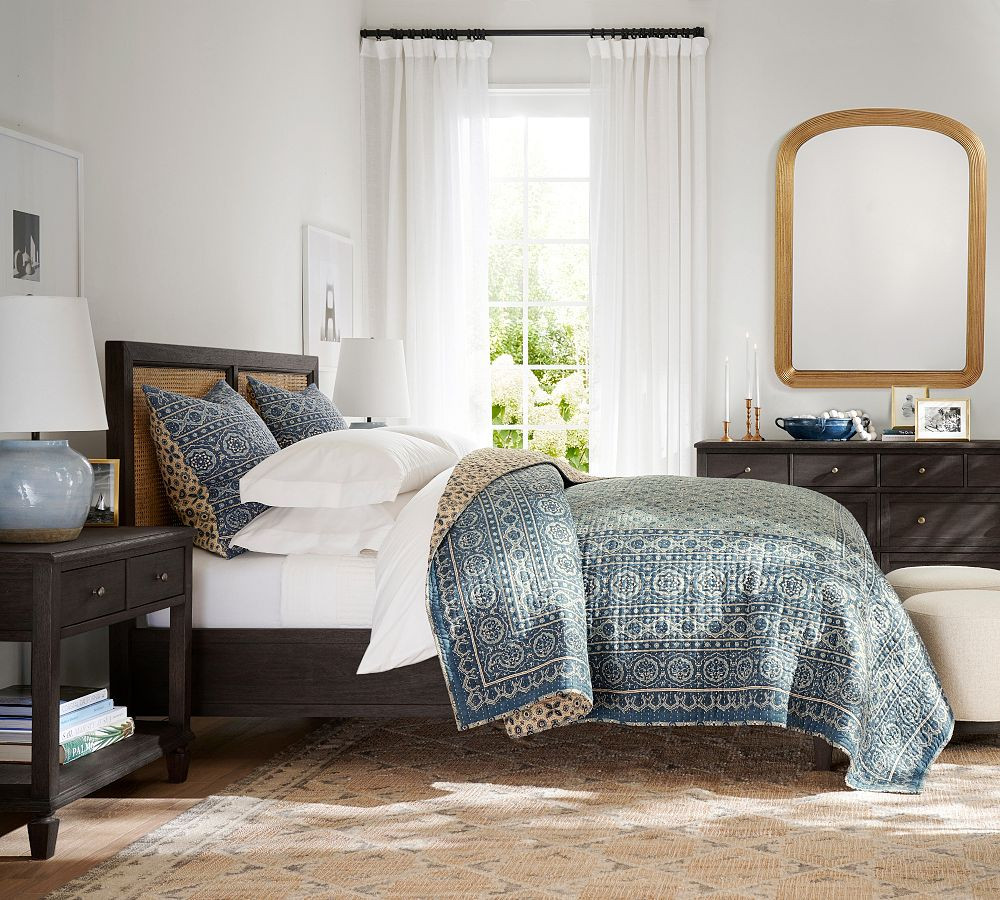Auden Pick-Stitch Handcrafted Reversible Quilt | Pottery Barn (US)
