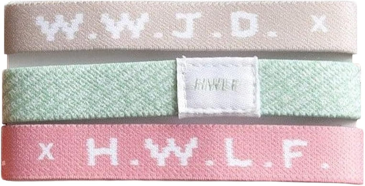 He would Love First WWJD HWLF Bracelets Natural Elastic 3-Pack x What Would Jesus Do Bracelets | ... | Amazon (US)