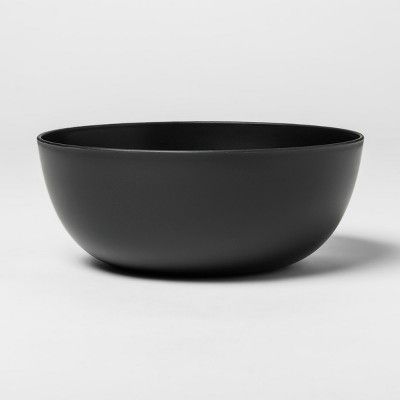 37oz Plastic Cereal Bowl Black - Room Essentials™ | Target