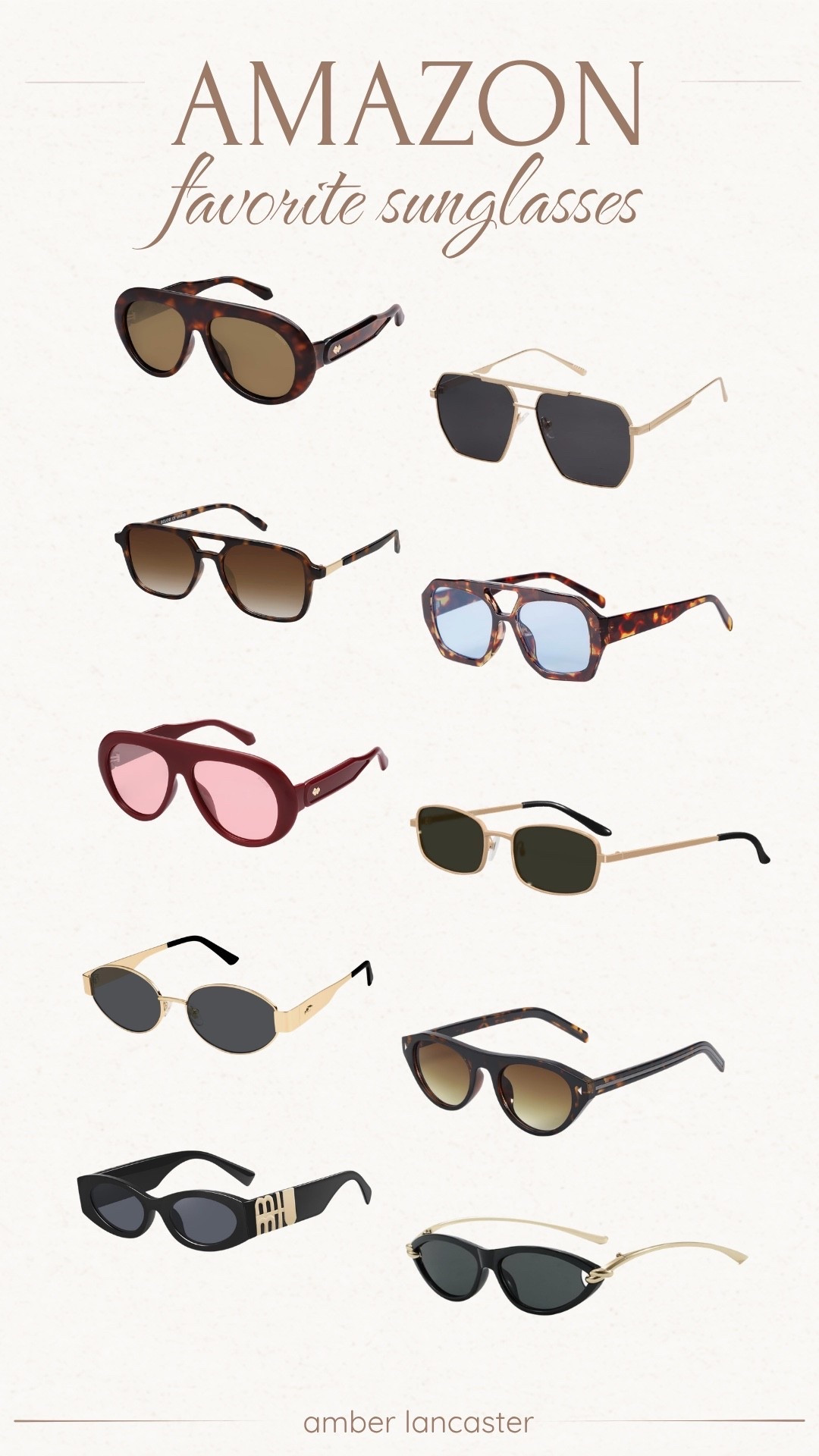 My favorite Amazon sunglasses! 🕶️ Most are on sale for Prime Day, ends tonight! |
amazon, amazon fashion, amazon sunglasses, amazon sunglasses women, women’s sunglasses, sunglasses women amazon, sunglasses women, sunglasses amazon, sunglasses organizer, trendy sunglasses, prime day deals, amazon prime day deals, amazon prime sale, amazon sale, sojos sunglasses.

#LTKSaleAlert #LTKSeasonal #LTKootd