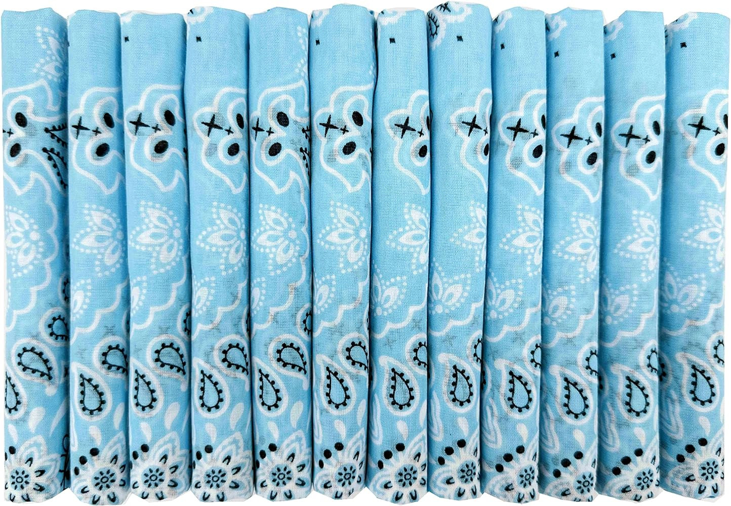Bandanas Gift Set 12 Pack Soft Thin Handfeel Cotton Bandanna Scarf for men | Amazon (US)