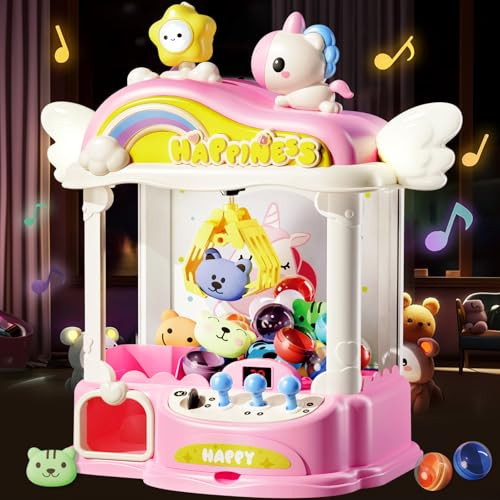 Mini Claw Machine for Kids Girls: 16 Inch Unicorn Toys for Kids Ages 6-8 8-13 10-12 - Arcade Games Toys Vending Machine with LED Light & Adjustable Sound Gifts for Ages 6 7 8 9 10 11 12 13 Year Old | Amazon (US)
