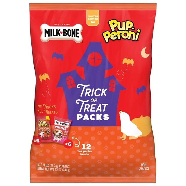 Milk-Bone and Pup-Peroni Trick or Treat Packs, 12oz Bag | Walmart (US)
