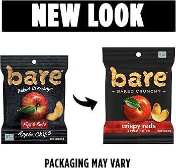 Bare Baked Crunchy, Apples Fuji & Reds, 0.53 Ounce (Pack of 16) | Amazon (US)