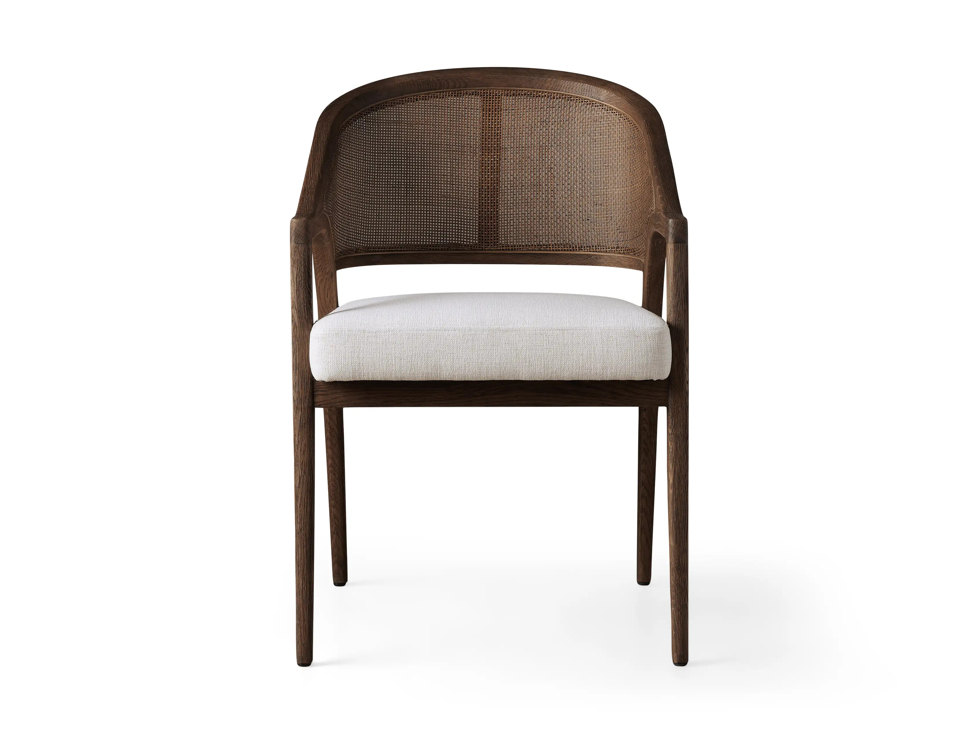 Aimee Dining Arm Chair in Cinder | Arhaus