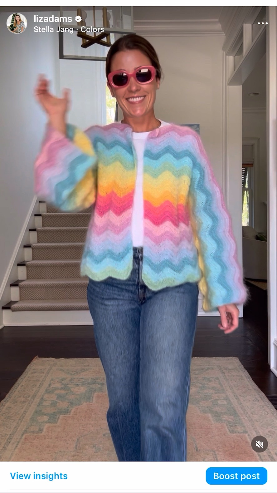 The jeans and tee I’m wearing in this reel! Plus the sweaters if they are still in stock ❤️🌈 flats are Chanel