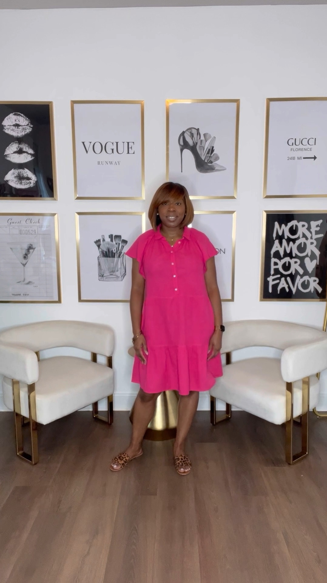 I'm currently crushing on cotton gauze fabric - it's a dream! Lightweight, low-maintenance (goodbye, ironing struggles!), and an affordable alternative to linen. Rocked this vibrant hot pink shirt dress for a chic office day look. 

#LTKStyleTip #LTKFindsUnder50