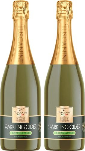 Tuscanini Sparkling Apple Cider, 25.4oz (2 Pack) | Non-Alcoholic Celebration Drink | Refreshing & Elegant Sparkling Drink | Perfect for Holidays, Weddings & Special Occasions | Amazon (US)