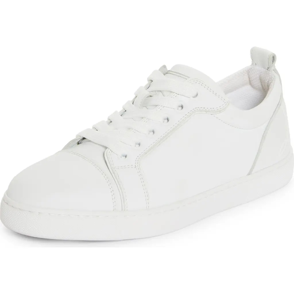 Christian Louboutin Fun Louise Junior Low Top Sneaker in White at Nordstrom, Size 10.5Us | Nordstrom