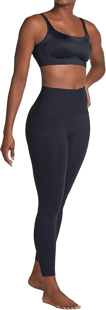 Leonisa ActiveLife Power Move Moderate Compression Mid-Rise Shapewear Leggings Activewear Athleti... | Amazon (US)