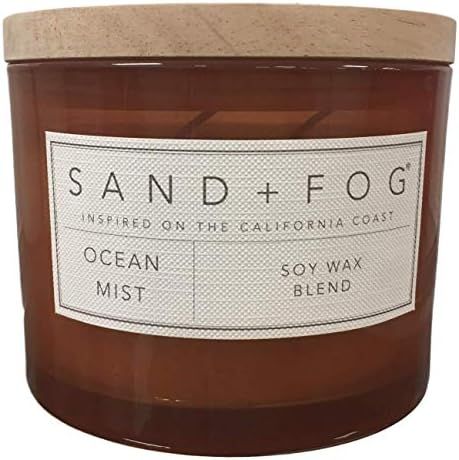 Sand + Fog Ocean Mist Scented Candle, Double Wick, 12 Oz, Orange Jar | Amazon (US)