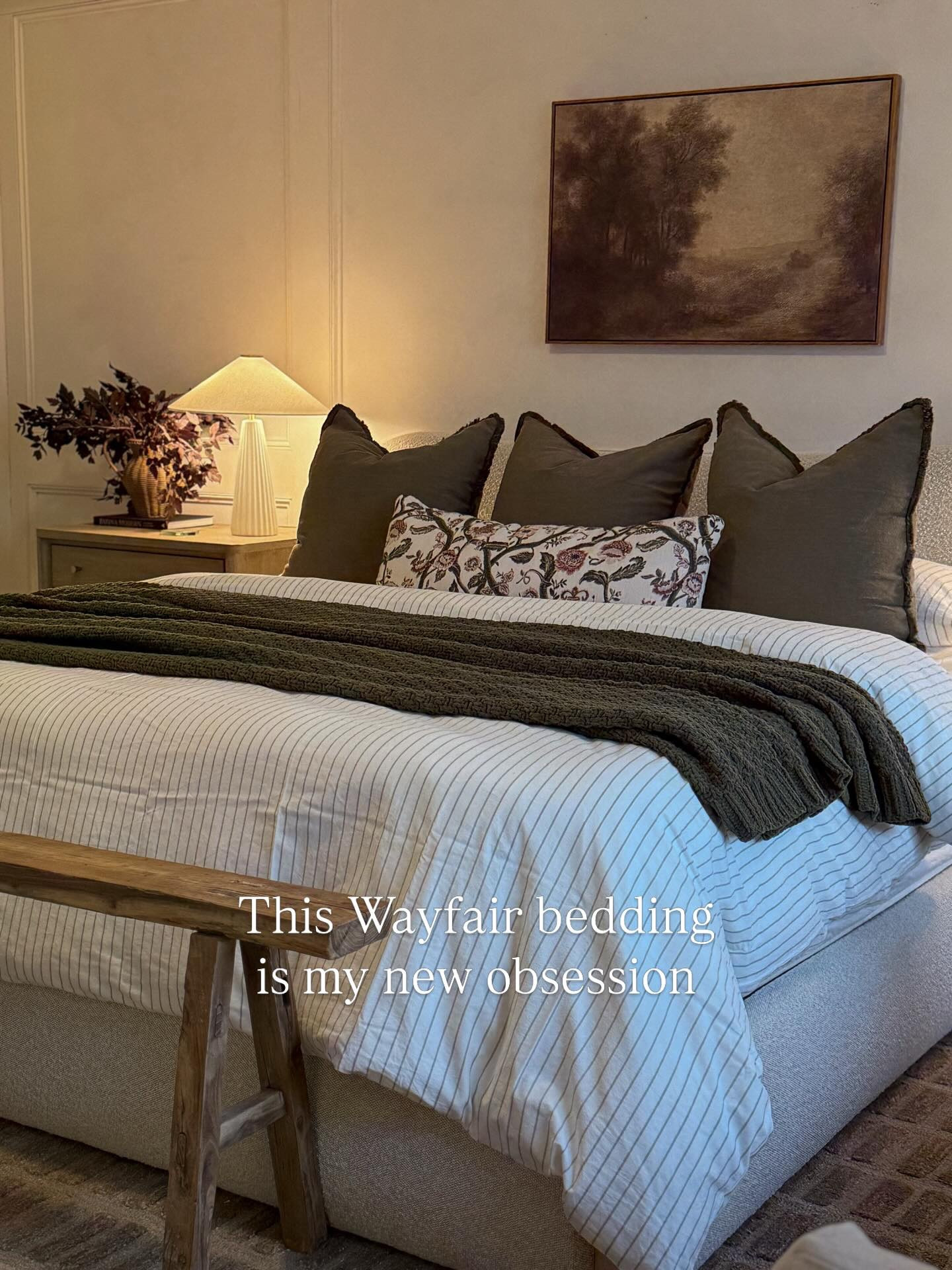 This @wayfair bedding combo feels calm, layered, and actually livable. 

I used to overthink bedding — too many pillows, too many textures but this simple refresh made the whole room feel softer & elevated. Oh & it doesn’t take long to make the bed in the morning either 😂 you know that’s a must. 

Proof that small swaps really do change the mood of a space.

✨Comment “Wayfair” & I’ll Dm you the 🔗s
🤎Follow along for more neutral functional home finds 

#cozyneutralhome #wayfaircreator #wayfair #neutralbedroom #functionalhome