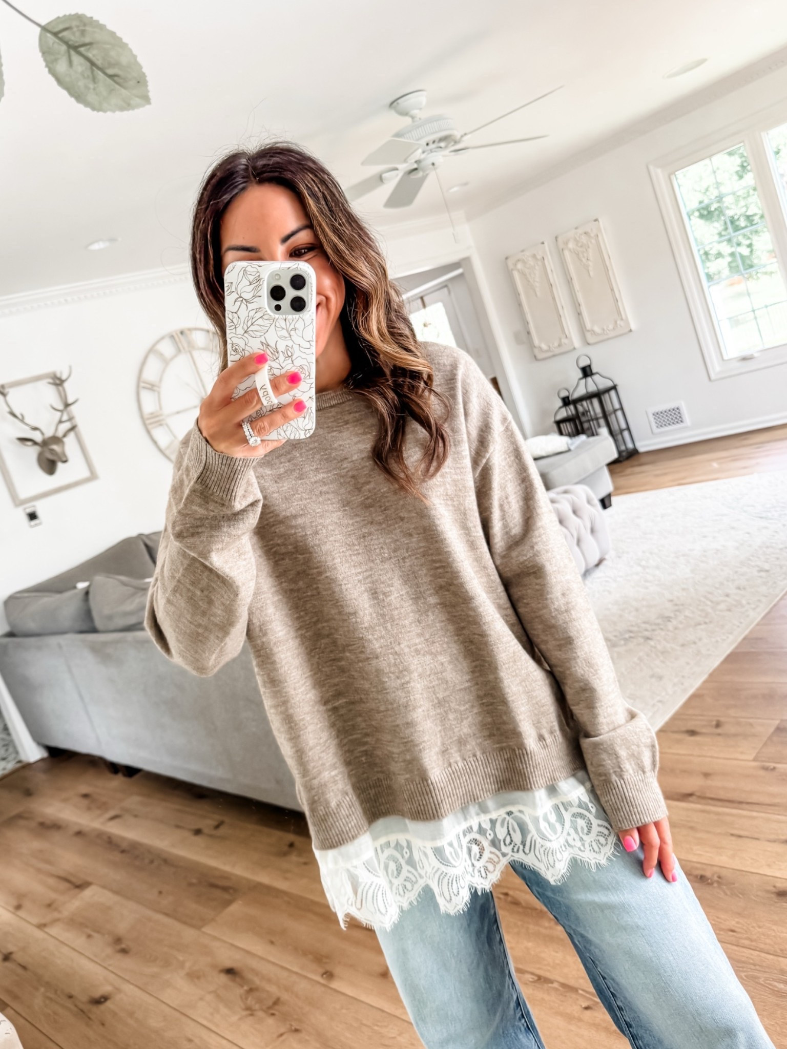 Small lace sweater

#LTKOver40