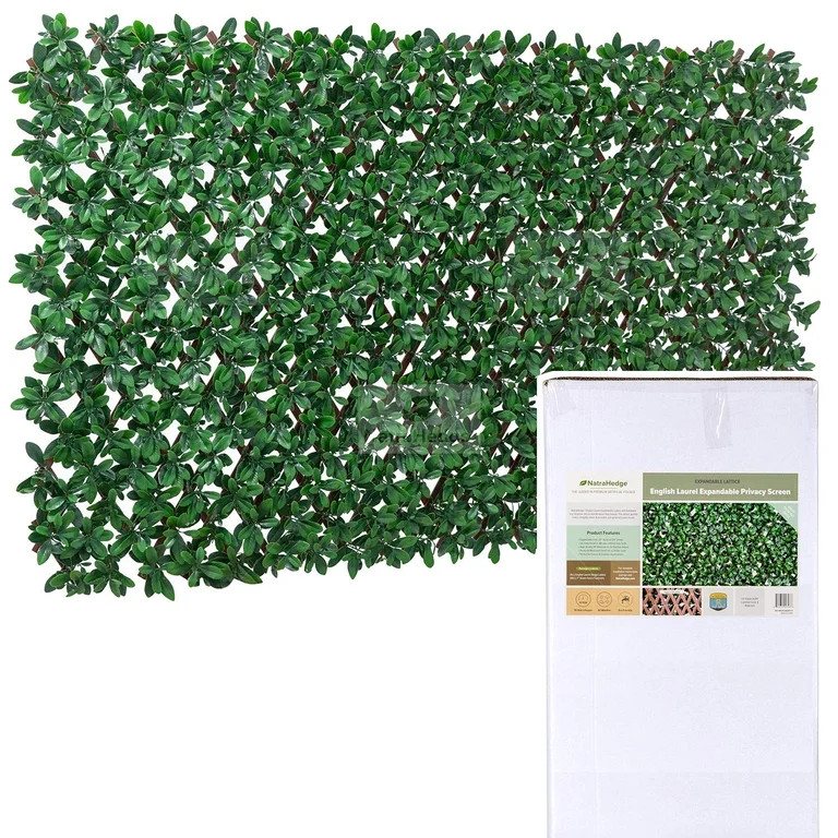 NatraHedge English Laurel Leaf Expandable Privacy Lattice | Walmart (US)