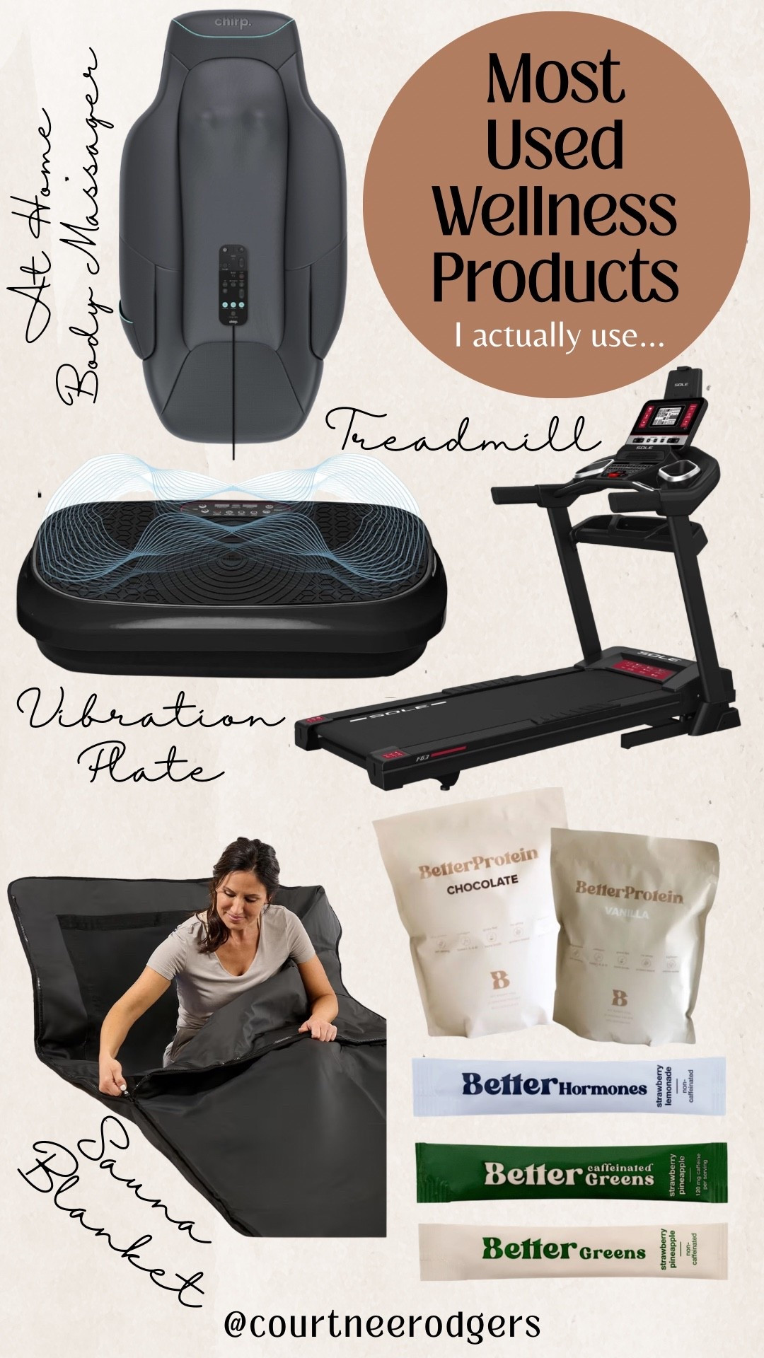 My most used wellness products I actually use! You can use code: COURTNEE10 for all things Better Days products 🥬 www.betterdaysco.com

Fitness, wellness, health, active lifestyle, weight loss, home gym, fitness goals 

#LTKHome #LTKfitnessgoals #LTKActive