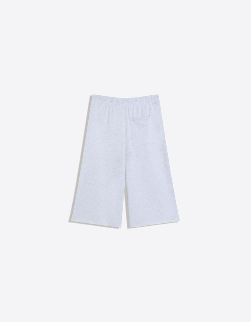 Plush Bermuda shorts - Women | Bershka UK