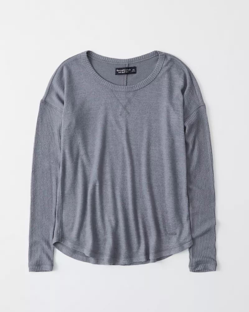 Long-Sleeve Cozy Tee | Abercrombie & Fitch US & UK