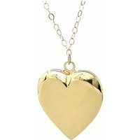 Large Gold Heart Locket Necklace - 14K Fill Chain- Oversized Photo Keepsake Pendant Handmade Gift For Her Minimalist Jewelry | Etsy (US)