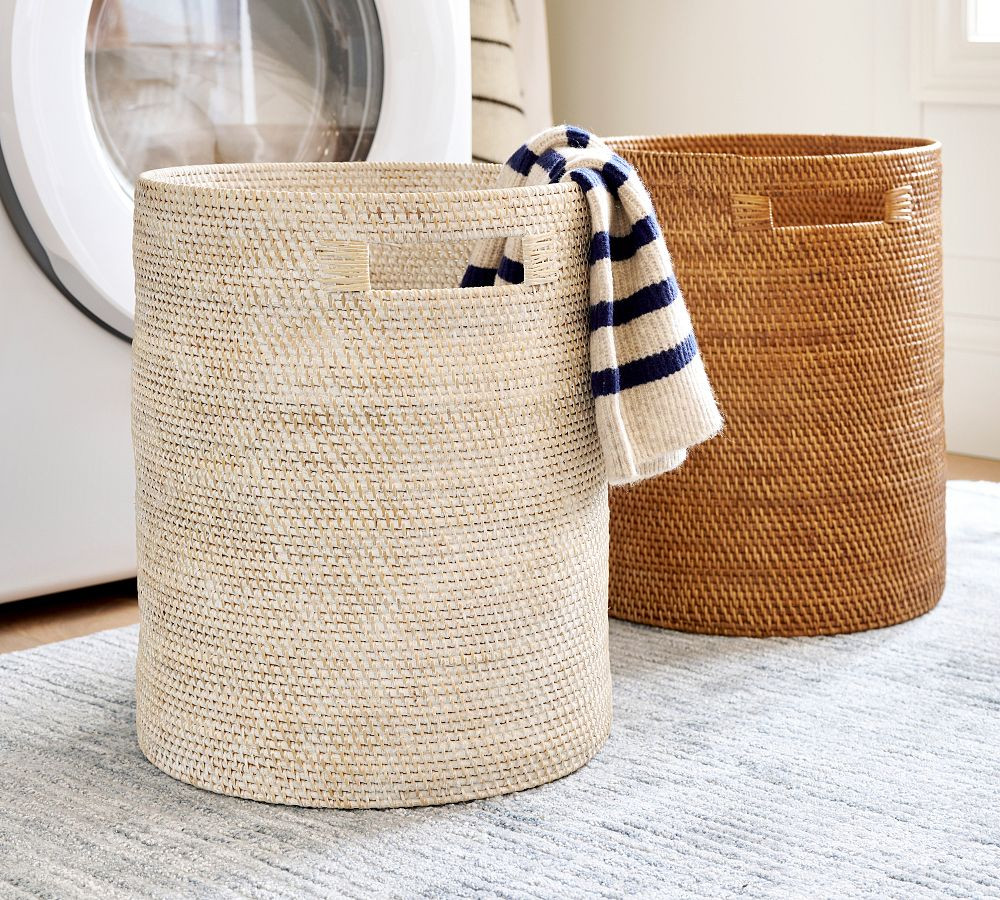 Tava Handwoven Tote Basket | Pottery Barn (US)