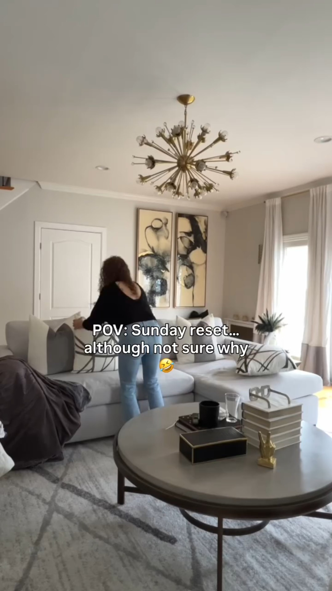 Sunday reset vibes 😂

I clean.
They get cozy.
Repeat.

Living room sofa and home decor ideas. Ottoman’s in front of the fireplace bringing those cozy vibes  

At least the living room gets five minutes of peace 💕✨

#sundayreset
#reallifeathome
#familyhumor
#livingroomlife
#foreverhome

#LTKOver40 #LTKHome #LTKmomlife