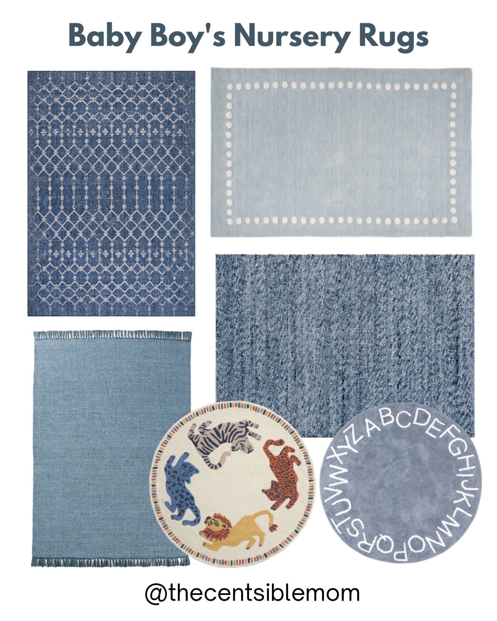 Boy nursery with classic blue. Baby nursery decor. Baby boy nursery rugs. Blue rugs. #nurserydecor #babyboynurswry #boynursery #bluenursery  #boysroom alphabet rug for baby room. Rug for kids rooms. Toddler boy rugs. New toddler room. Blue decor. Navy blue rug. Cute blue rugs. Rugs for kids rooms. Animal themed nursery. 
Follow my shop @thecentsiblemom on the @shop.LTK app to shop this post and get my exclusive app-only content!

#liketkit 
@shop.ltk
https://liketk.it/3Ebew

Follow my shop @thecentsiblemom on the @shop.LTK app to shop this post and get my exclusive app-only content!

#liketkit #LTKbump #LTKhome #LTKkids
@shop.ltk
https://liketk.it/40J2K