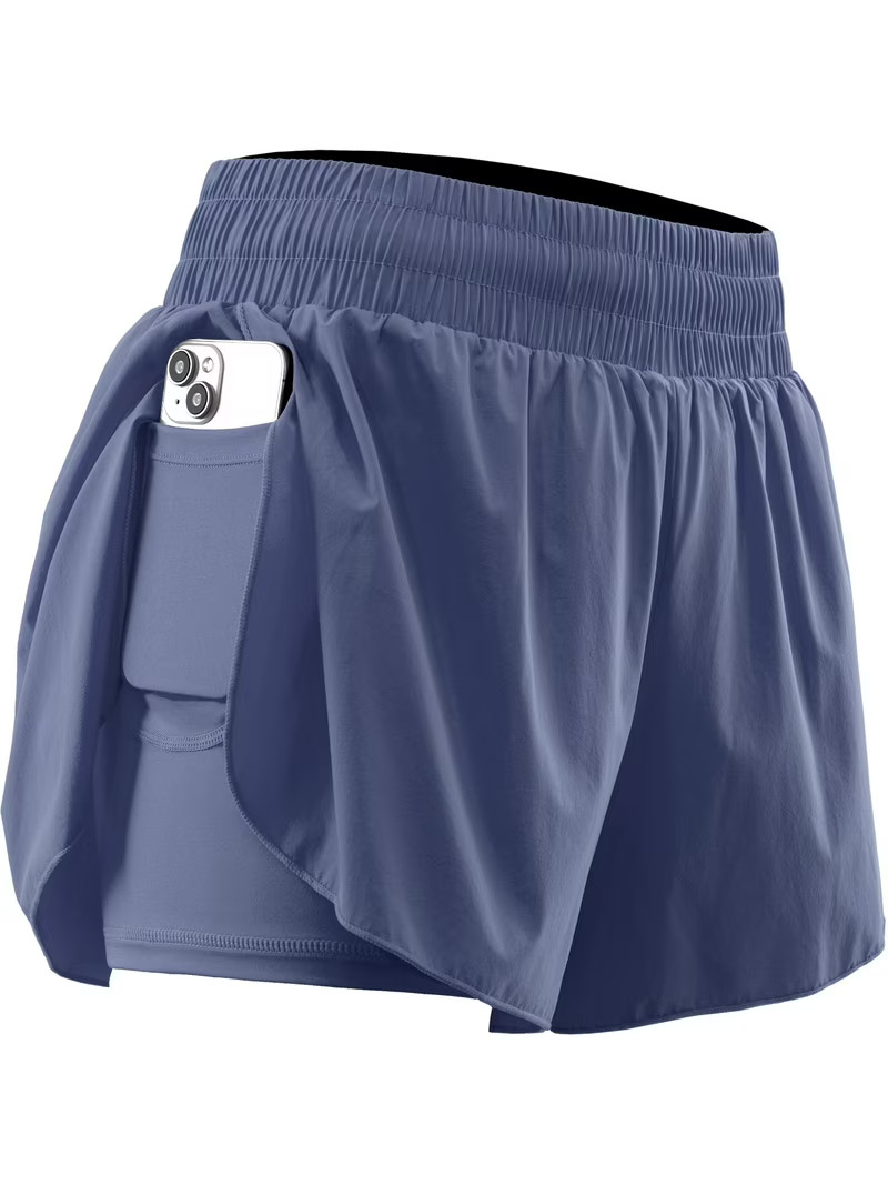 NELEUS Womens 2 in 1 Workout Yoga Shorts for Athletic Gym Running Casual Summer Short with Pocket... | Walmart (US)