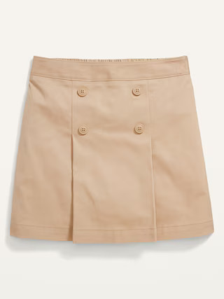 Uniform Pleated Twill Skort for Girls | Old Navy (US)