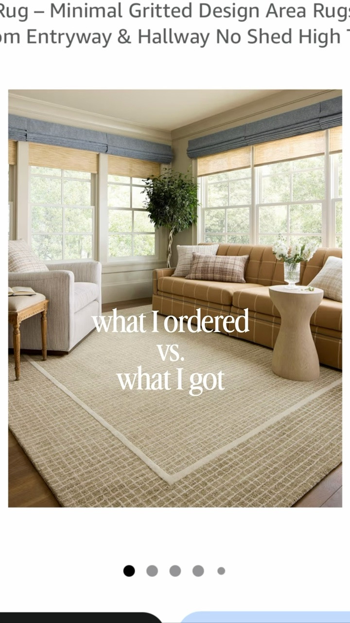 What I ordered vs what I got - this neutral living room rug brightens up our living room so much!  It’s been a viral bestseller 💫

Amazon home, Amazon rug, living room rug, neutral rug, Amazon finds

#LTKHome #LTKSeasonal #LTKdayinmylife