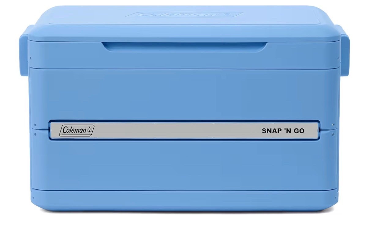 Coleman Snap 'N Go 45-Quart Collapsible Hard Cooler, Portable Hard-Sided Cooler with Waterproof Removable Liner, Space-Saving & Quick Set Up, 55 Hours Cold, Daydream Blue

Summer travel must have for the beach 

#LTKfoodie #LTKTravel #LTKMens