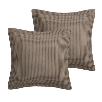 Mills Waffle Latte Euro Sham 2pk - Levtex Home | Target