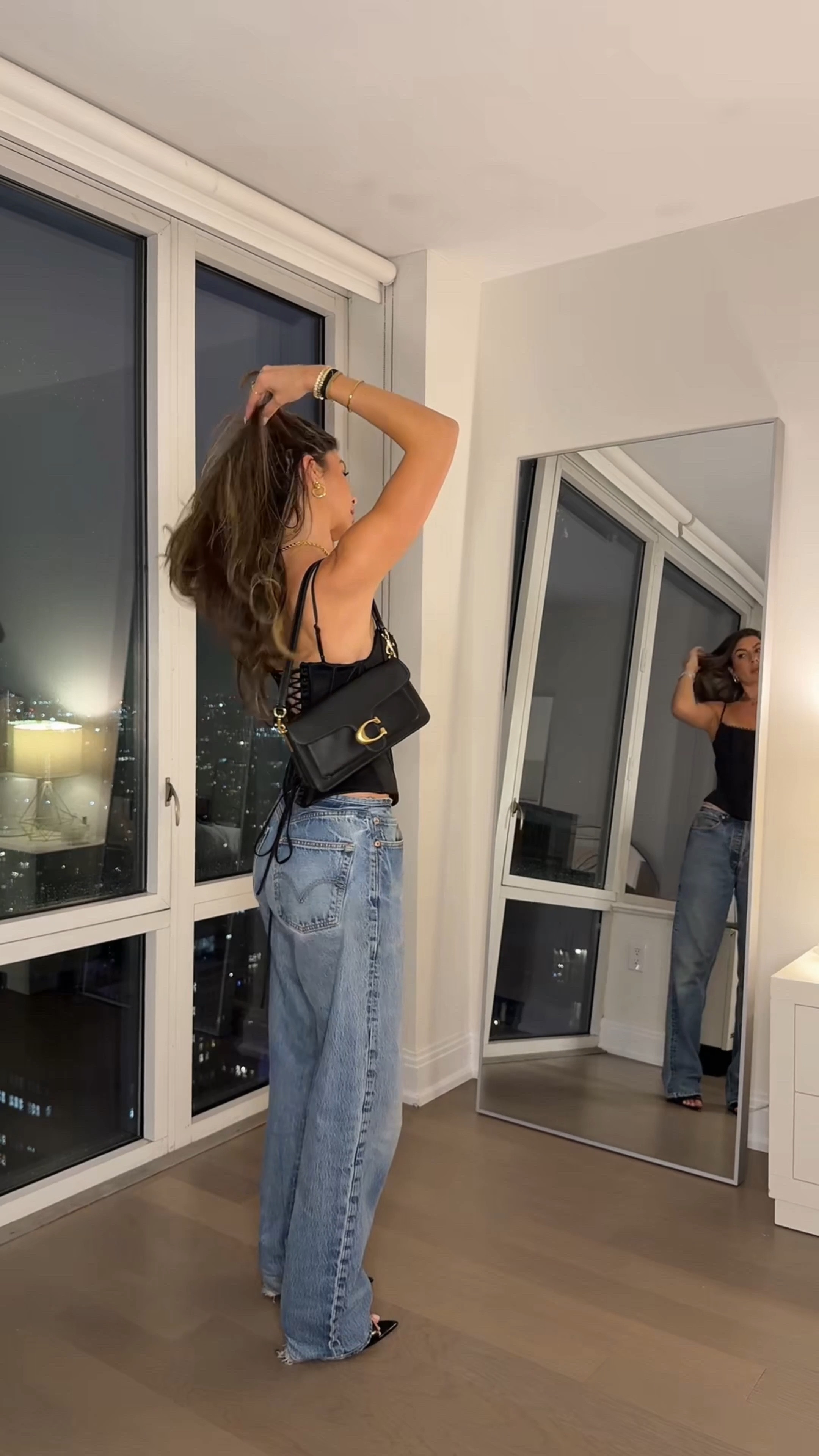 Styled my new @coach Tabby Bag for dinner! #CoachNY #CoachPartner