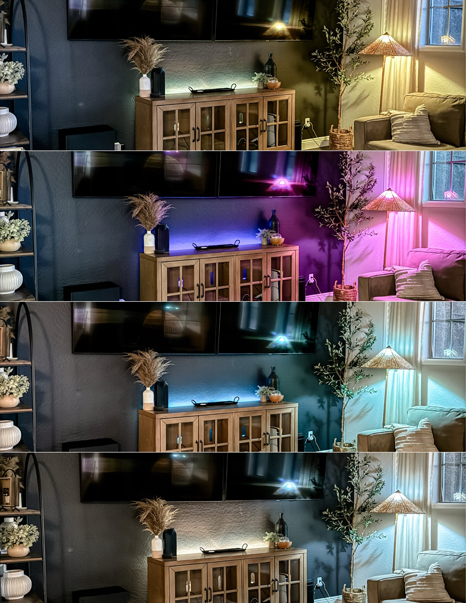 #ad Look at how different our upstairs loft looks in each photo?! This is 100% thanks to @PhilipsHue lighting that we picked up from @Target & we love that this moody space, just got moodier! When adding in Philips Hue lighting into your home, I suggest beginning with the starter kit that comes with 2 lightbulbs & the bridge, which gives you a ton more features to customize your home with the Philips Hue lighting, and adjust it from the app, no matter where you're at! Then from there, you can add whatever Phillips Hue lighting products you want to create a new look in your space! #philipshue #smartlighting #homeinspo #TargetPartner #Target

#LTKHome #LTKSaleAlert #LTKFindsUnder100