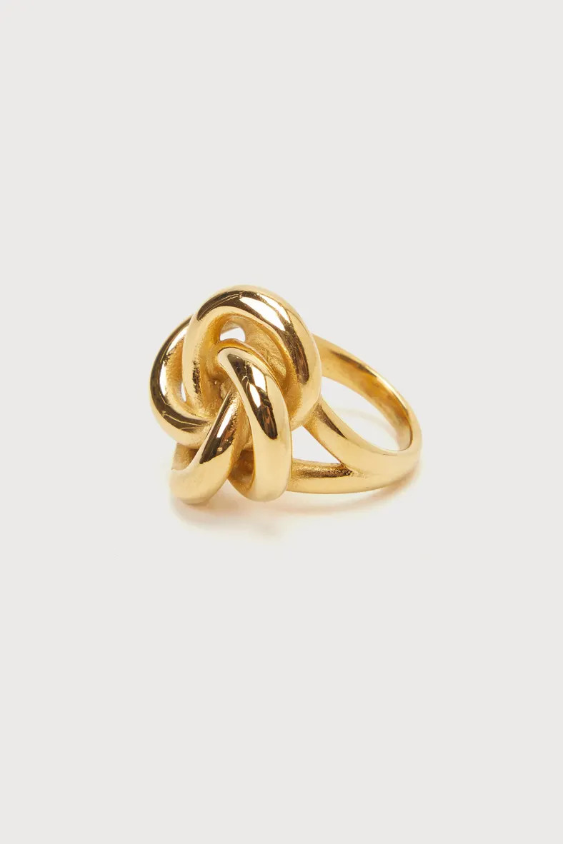 Intertwined Affection Gold Chunky Knot Statement Ring | Lulus