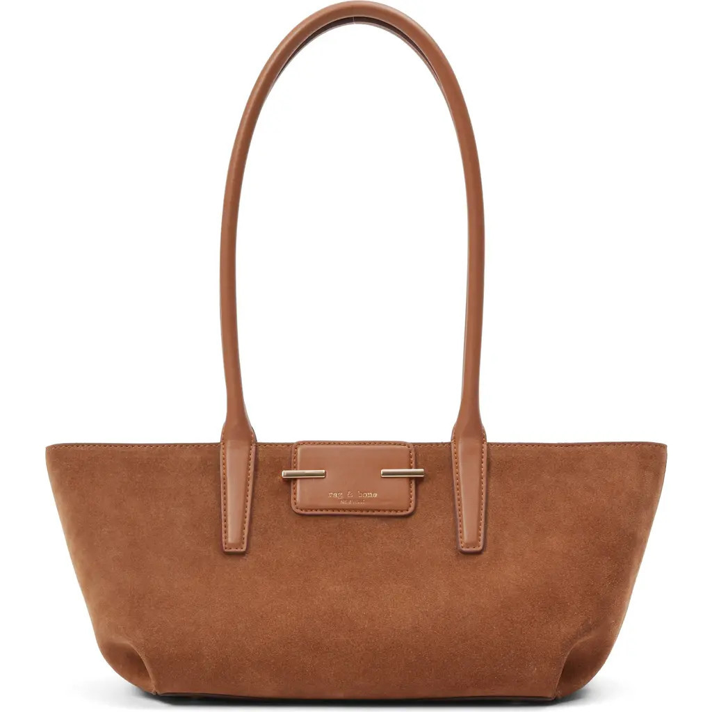 rag & bone Realm Suede Satchel in Golden Brown at Nordstrom | Nordstrom