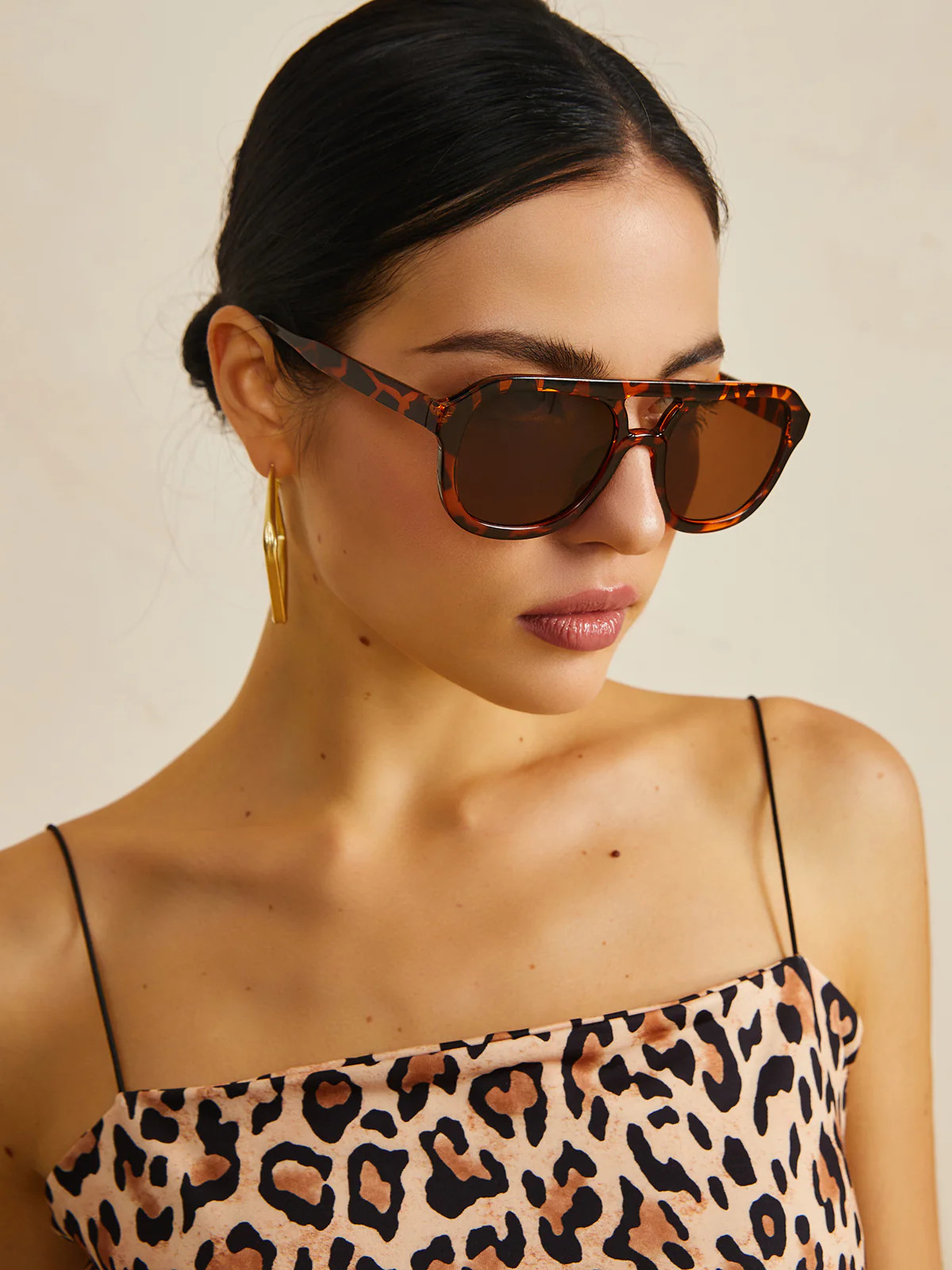 Leopard Print Sunglasses | Commense