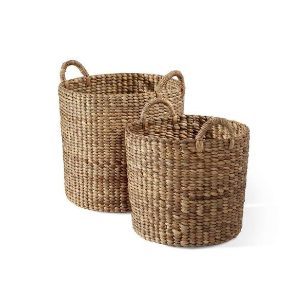 Interlude Home Cisco Set of 2 Baskets in Natural | Alchemy Fine Home